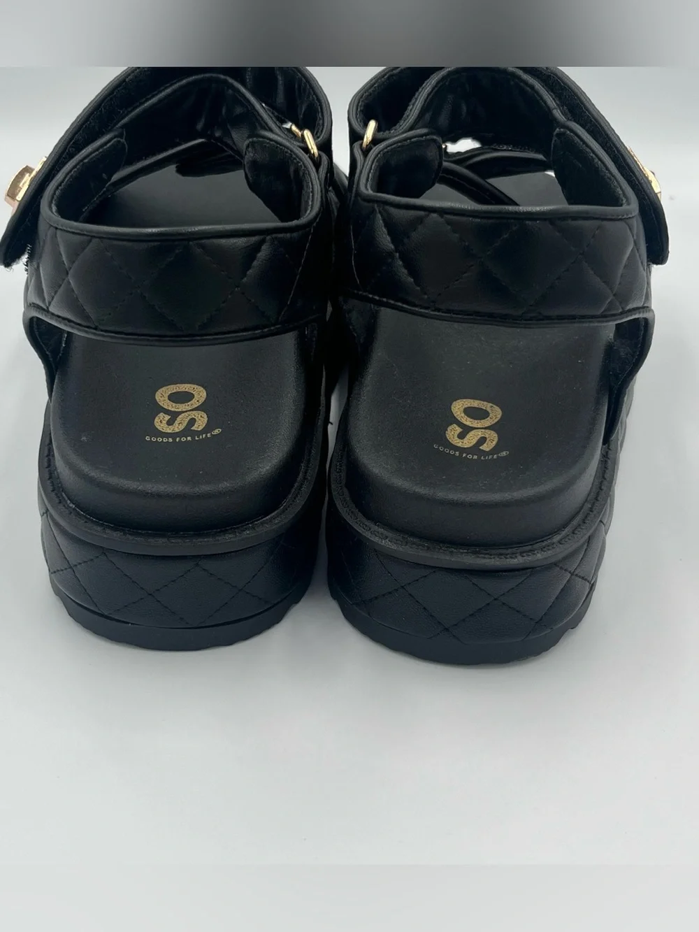 Sonoma Loreen Quilted Onyx Platform Sandals Women’s Size 7.5, 9.5, 10